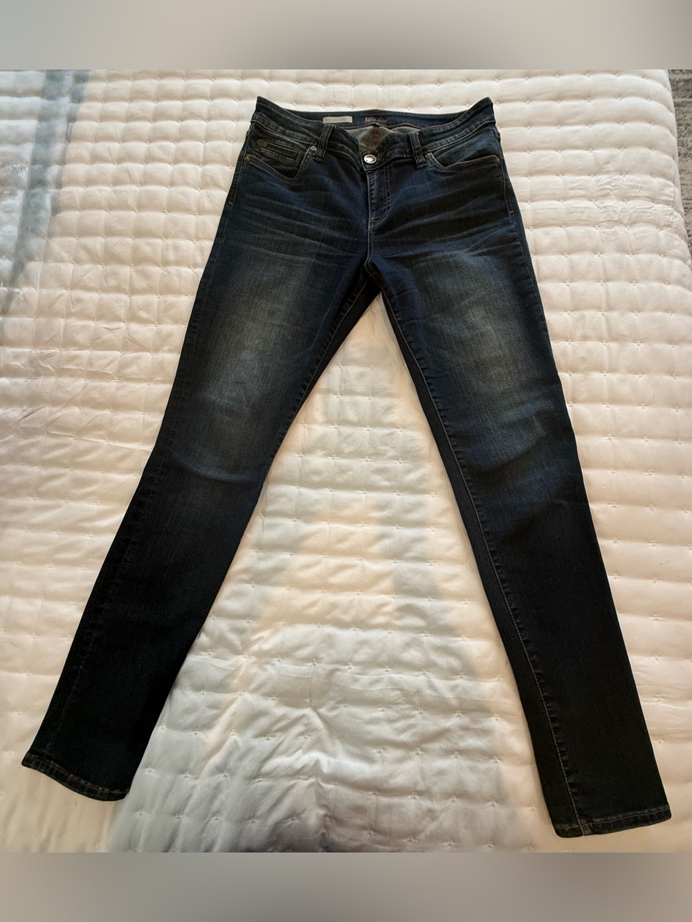 Kut From The Kloth Toothpick Skinny Jeans Size 10 Dark Wash Stretch, Like New!